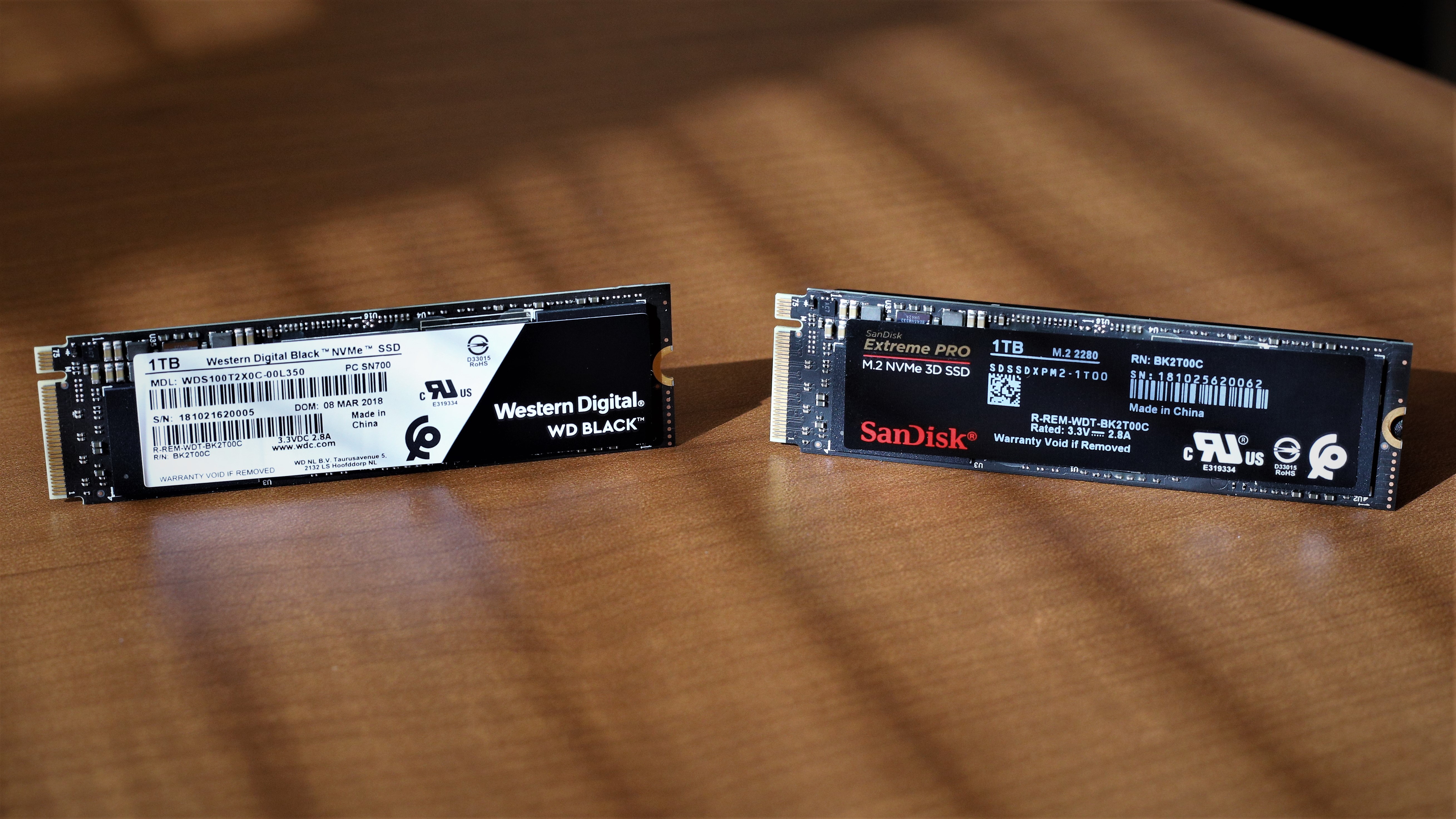 SanDisk Extreme Pro And WD Black M2 NVMe SSDs 1TB Review