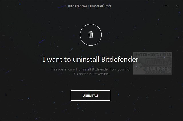 bitdefender uninstall tool how to uninstall