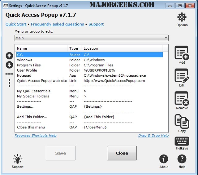 free instals Quick Access Popup 11.6.3