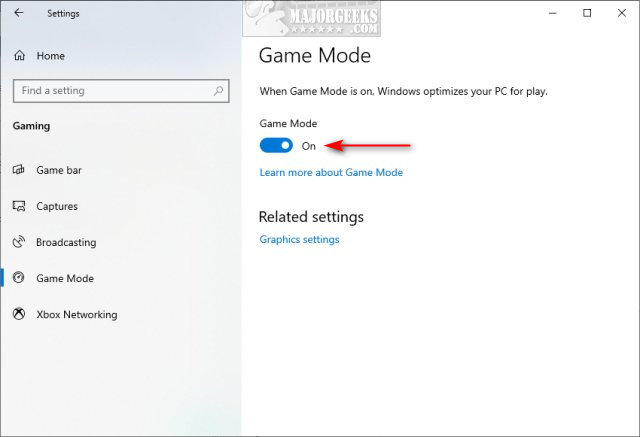 windows 10 game mode