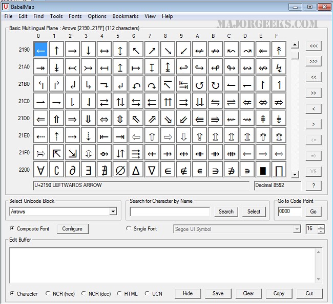 Babelmap 13002 Unicode Character Map For Windows