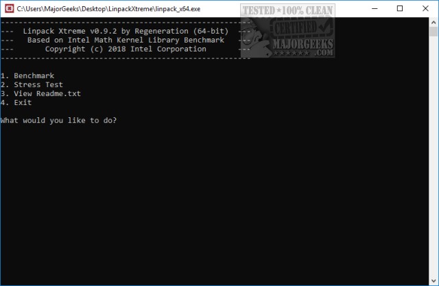 linpack benchmark information