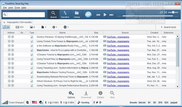 frostwire old versions