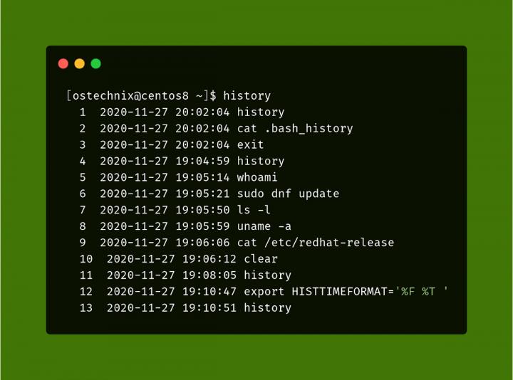 how-to-enable-timestamp-in-bash-history-in-linux