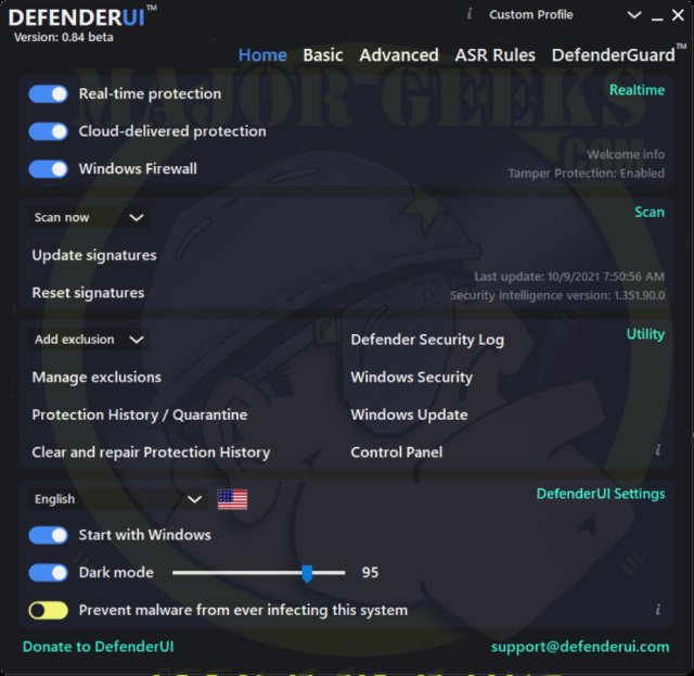 DefenderUI 1.12 free download