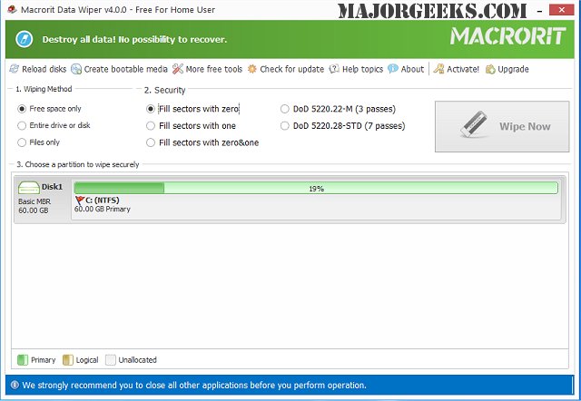 Macrorit Data Wiper 6.9.9 download the new version for android